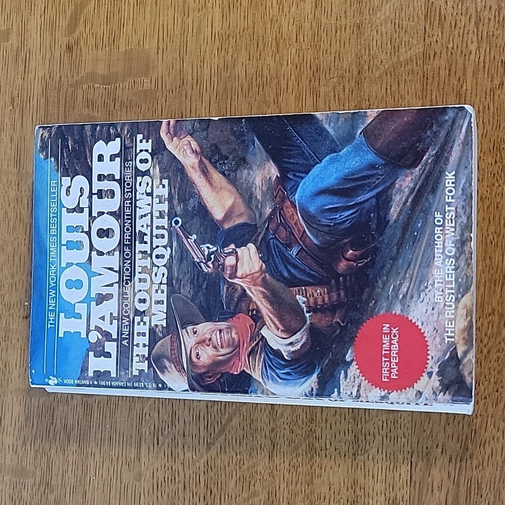 Louis Lamour The Outlaws Of Mesquite, 1991 Western Novel Paperback